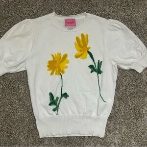 Kate Spade Garden Daisy Sweater Medium